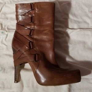 Leather boots